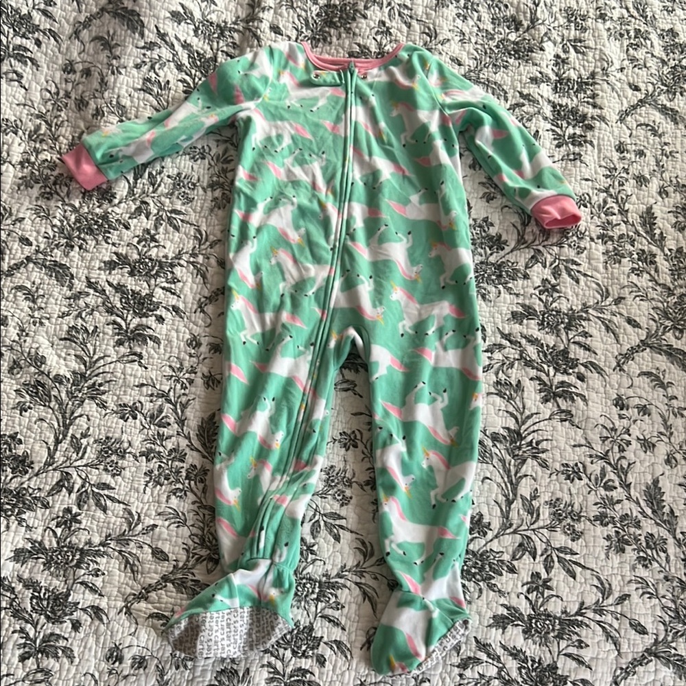 Carter’s 4T Fleece Onesie With Unicorns